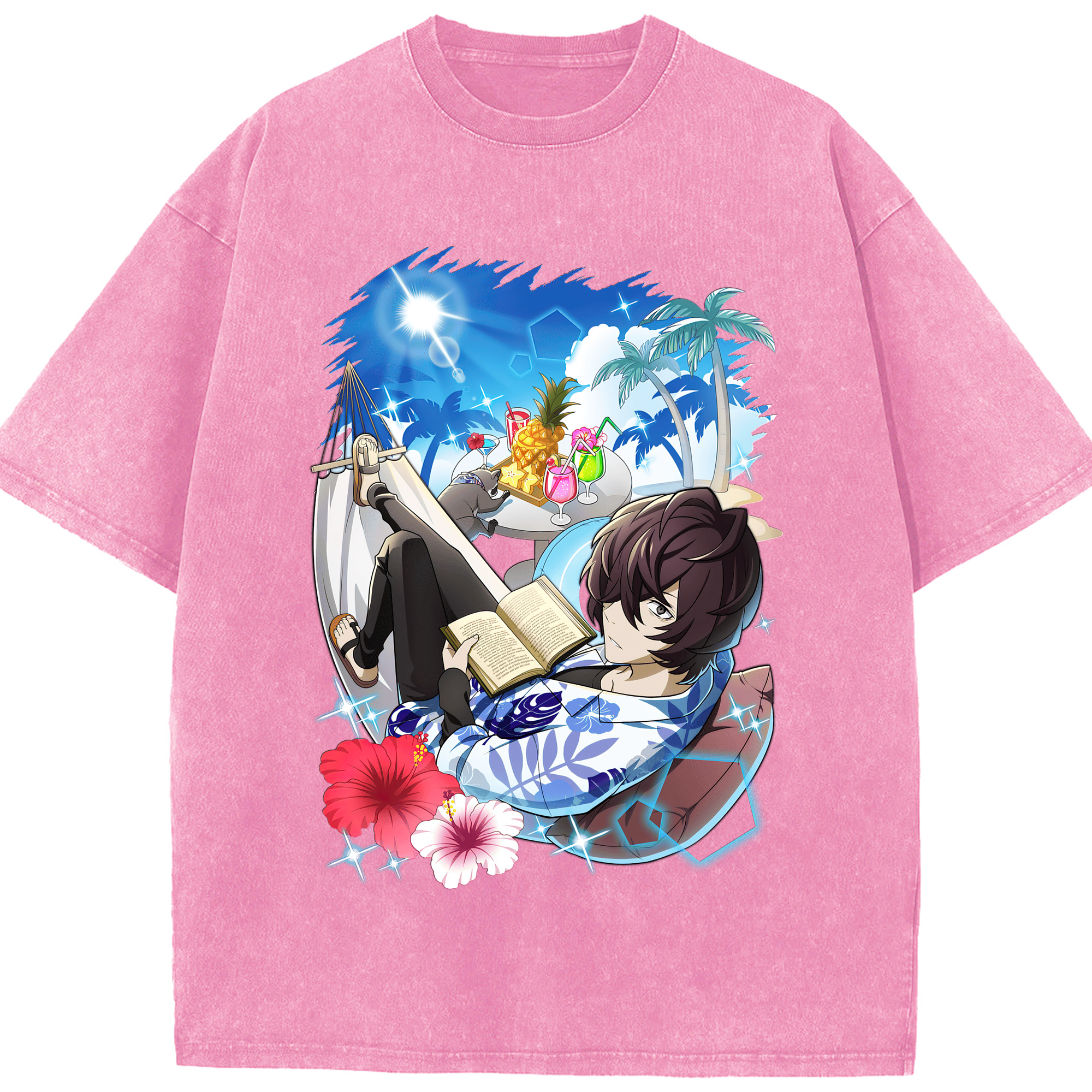 （画像用） 文豪ストレイドッグス Bungo Stray Dogs 綿100% ヴィンテージ風 半袖Tシャツ（フロントプリント）